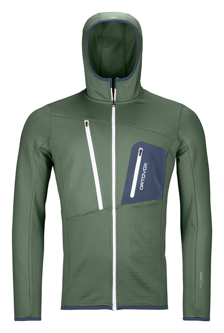 ORTOVOX FLEECE GRID HOODY M - Herren